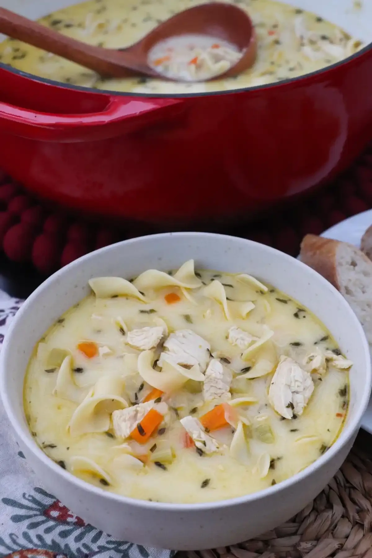 Chicken Noodle Soup with Lemon and Fresh Herbs