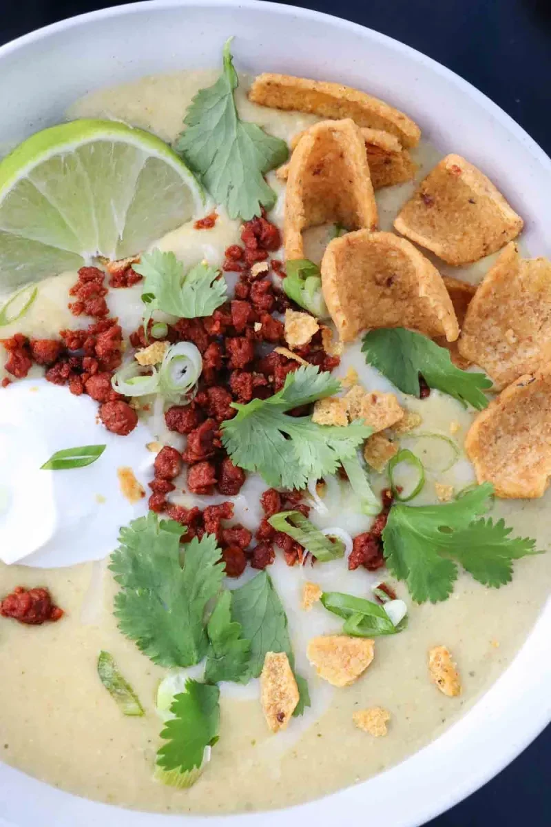 Corn and Poblano Chowder