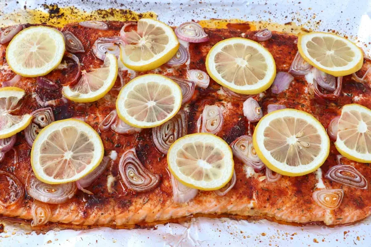 Sweet and Smoky Salmon with Shallots and Lemon