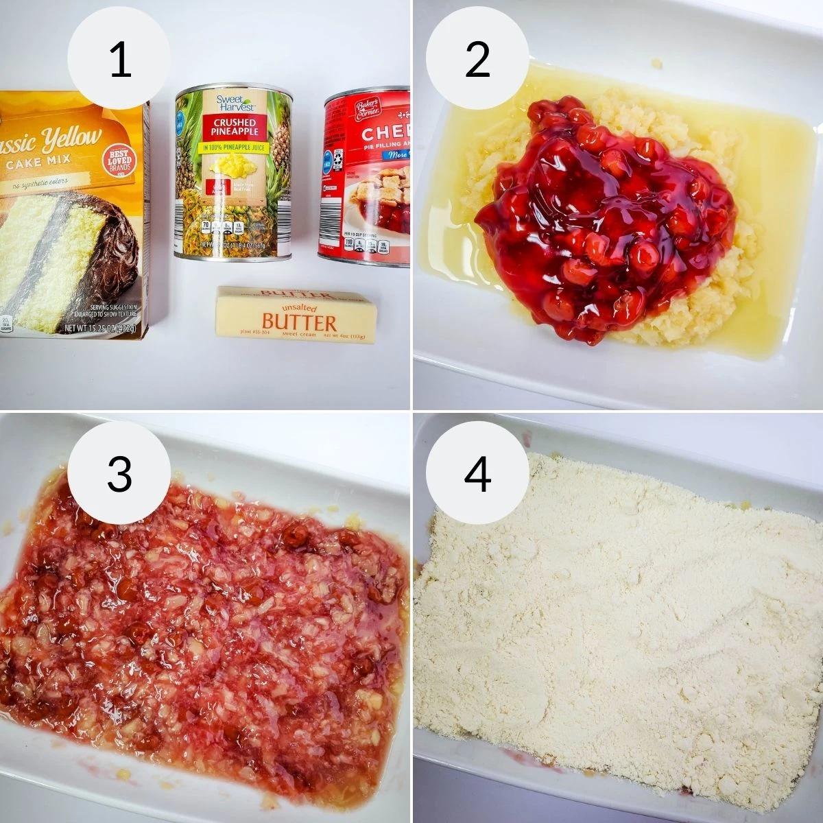 Pineapple Dump Cake with Cherries