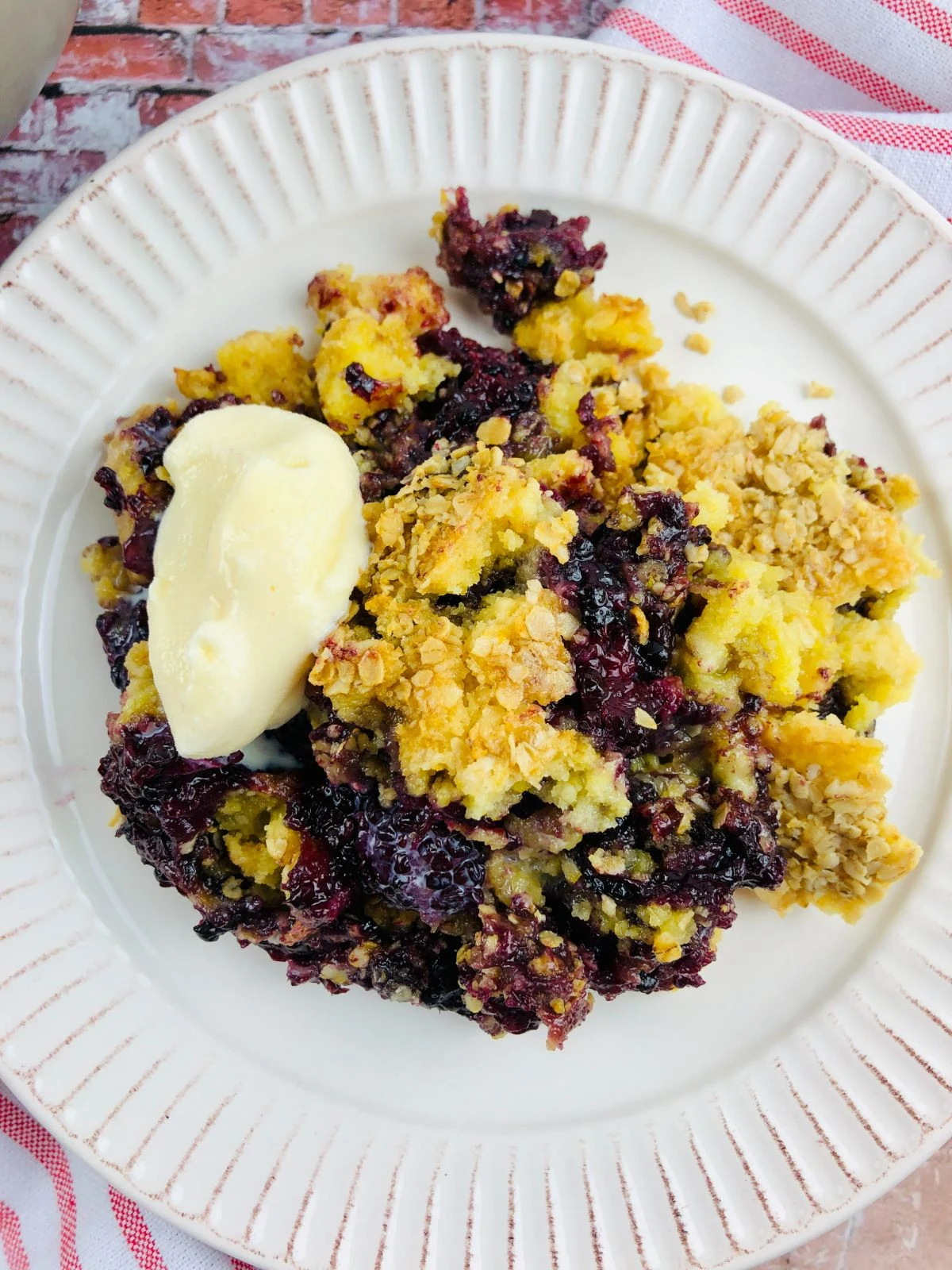 Blackberry Dump Cake