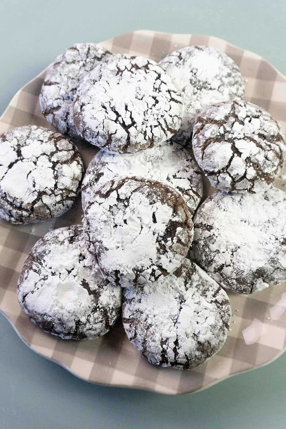Crinkle Brownie Cookies
