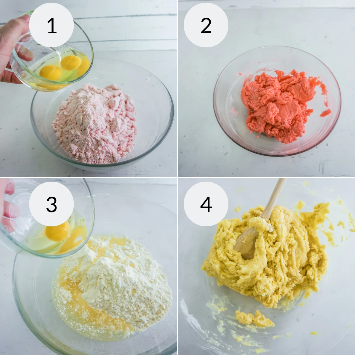 Lemon Strawberry Crinkle Cookies