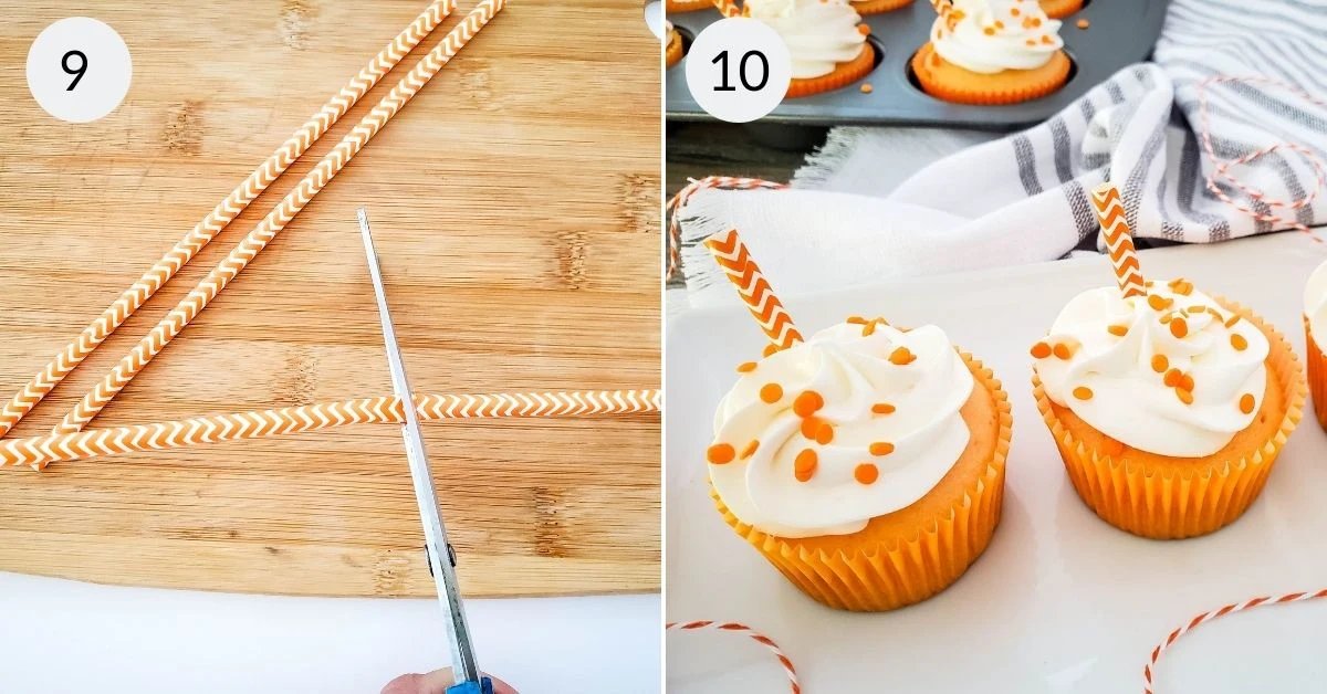 Orange Creamsicle Cupcakes