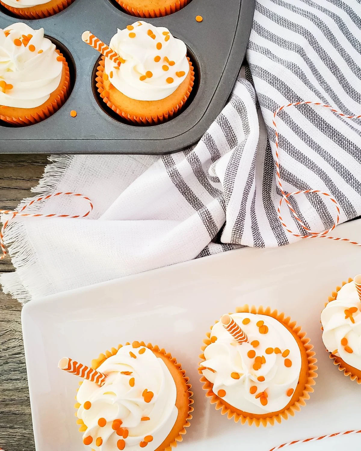 Orange Creamsicle Cupcakes