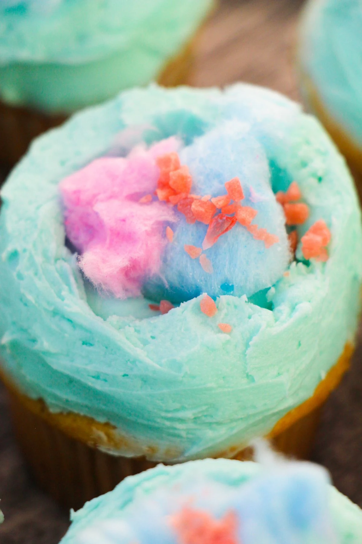 Cotton Candy Cupcakes