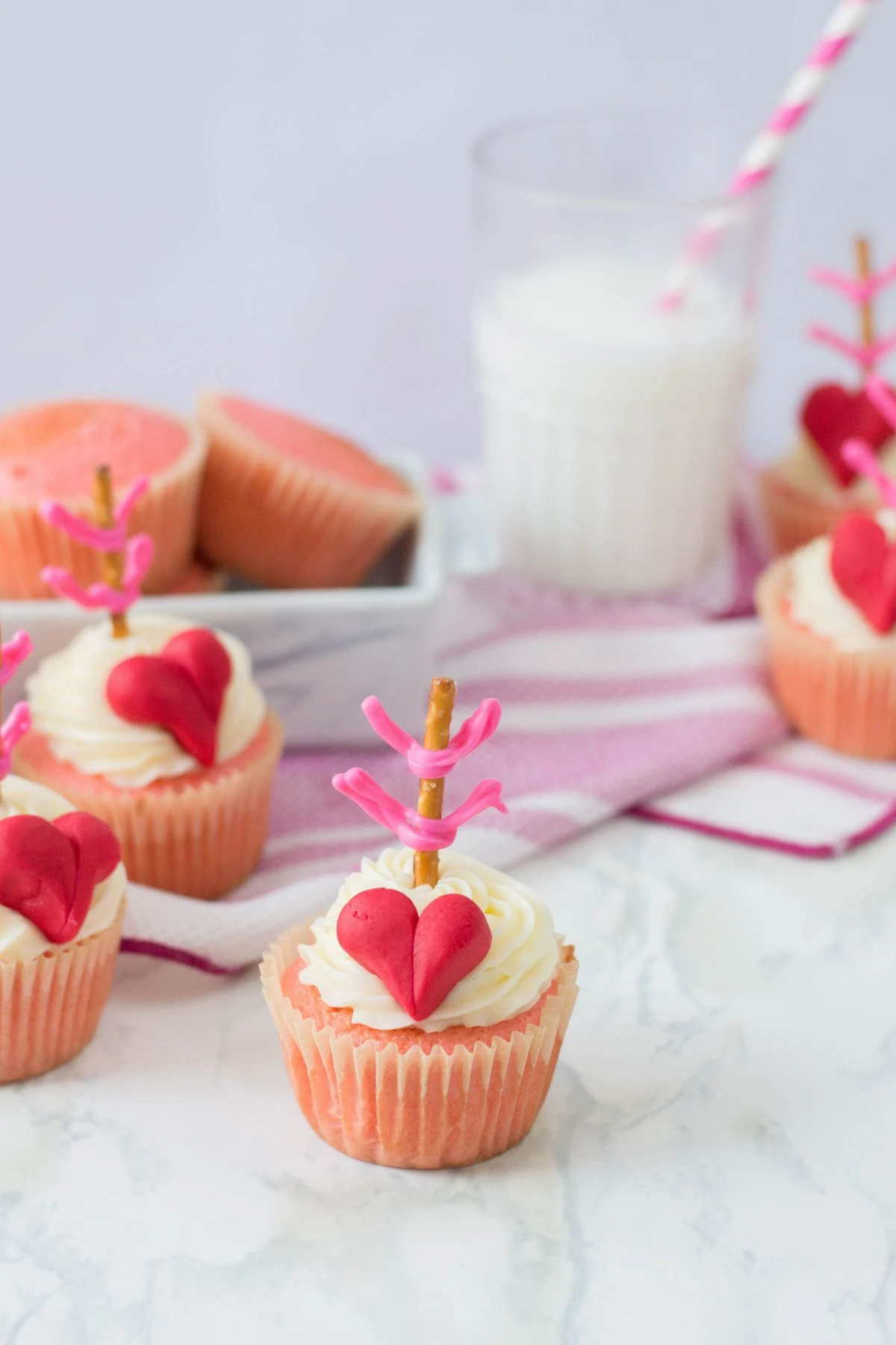 Cupid’s Bow Cupcakes