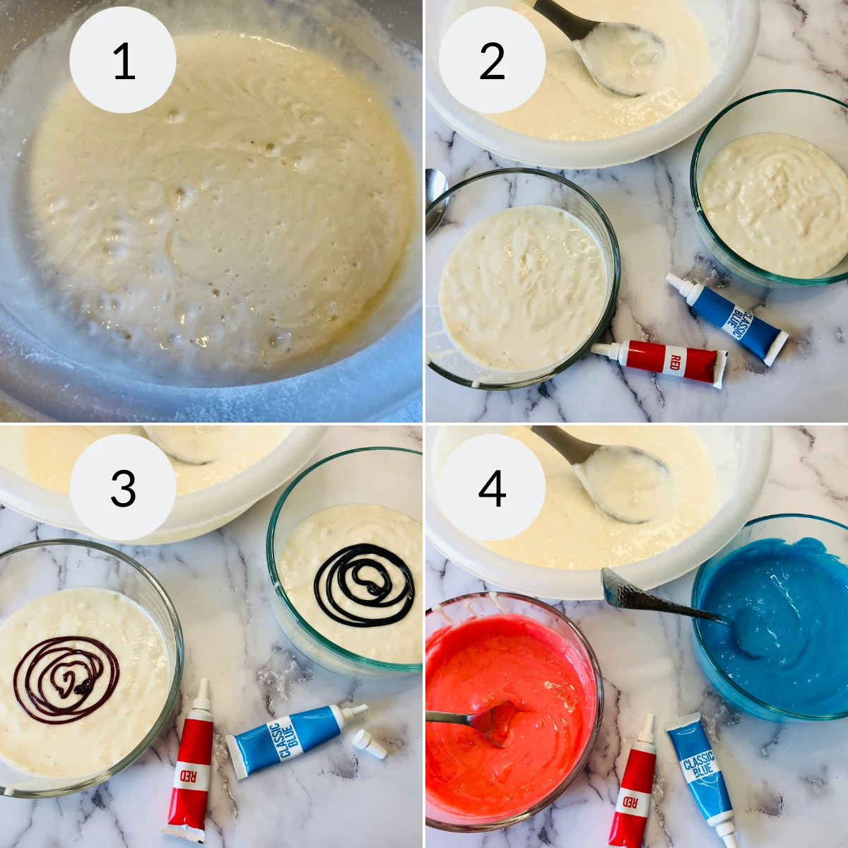 Red White and Blue Cupcakes