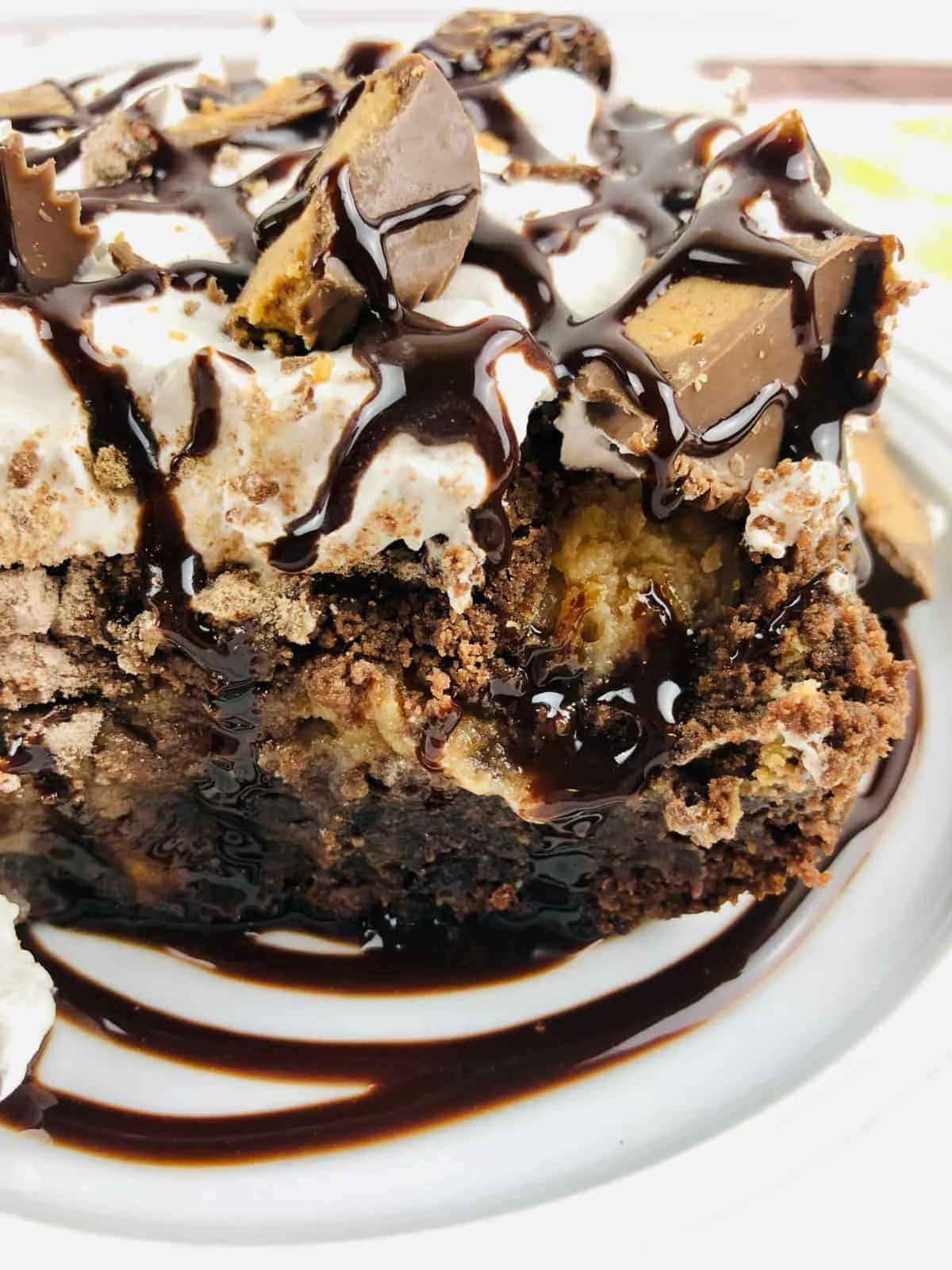 Chocolate Peanut Butter Dump Cake