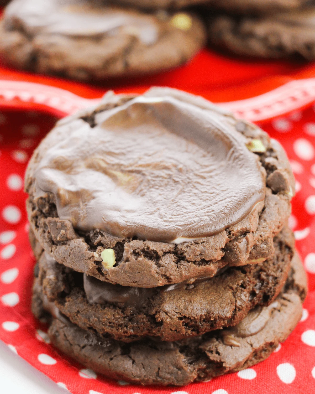 Cake Mix Mint Chip Cookies