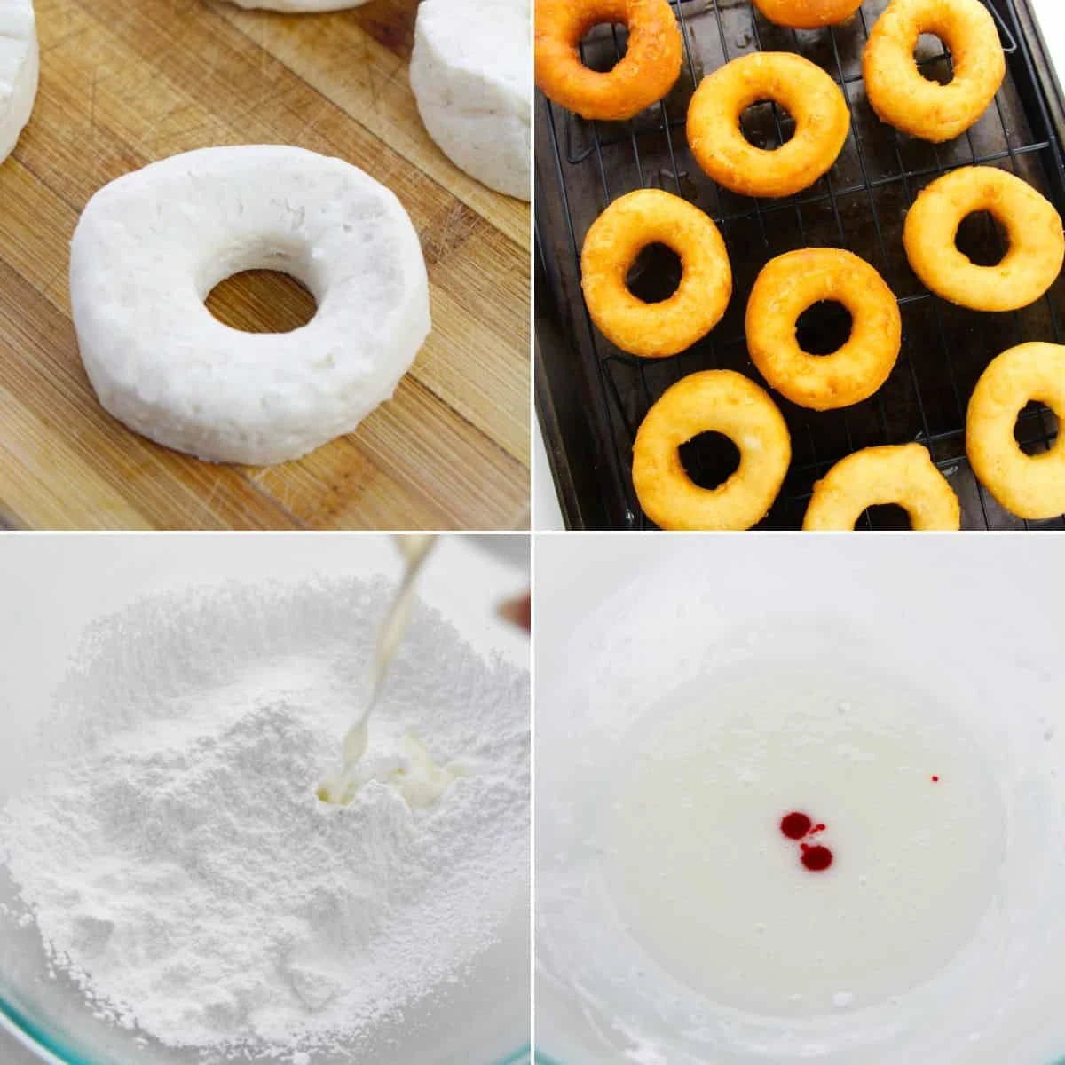 Pink Sprinkle Biscuit Donuts