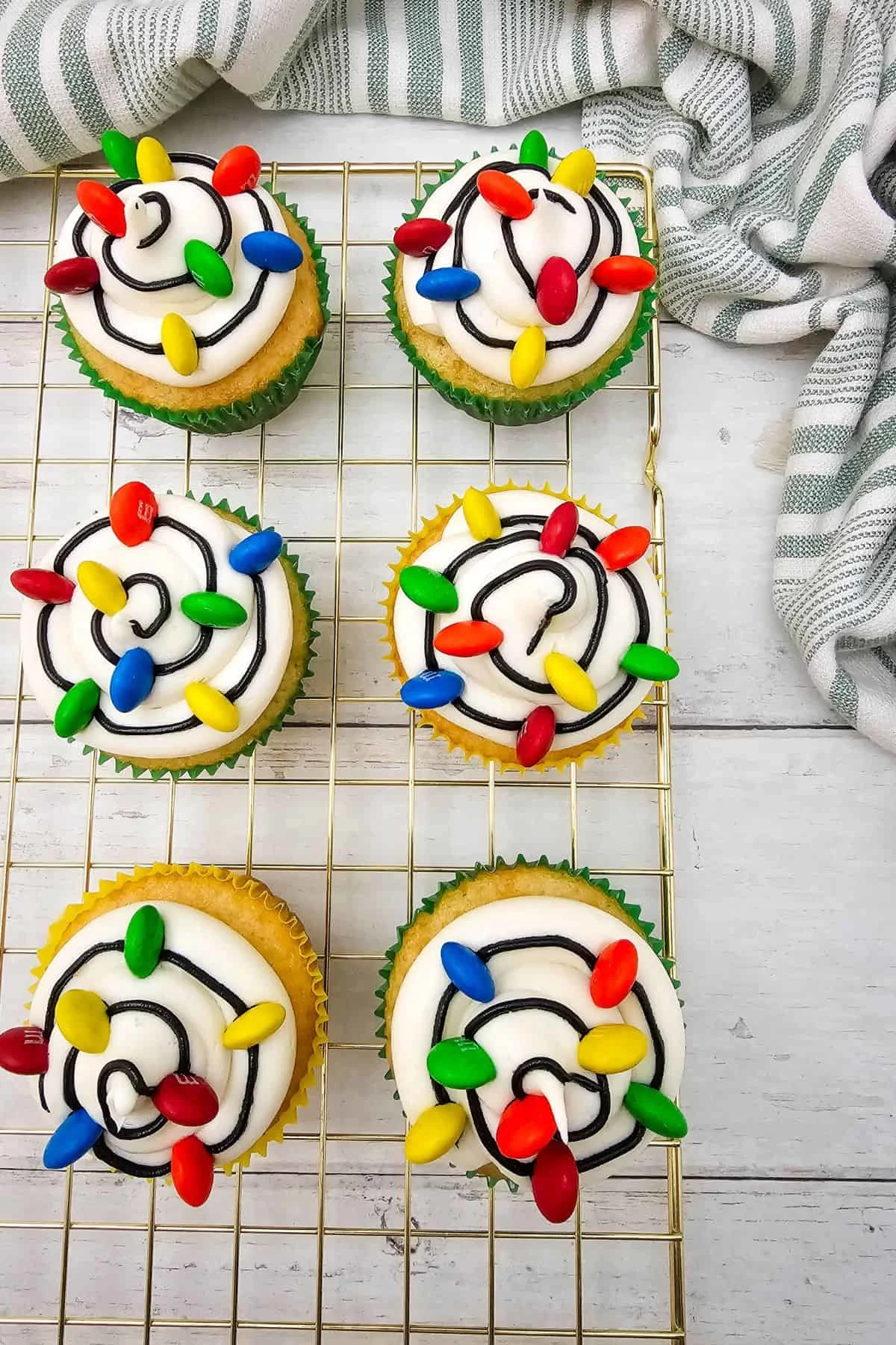 Christmas Light Cupcakes
