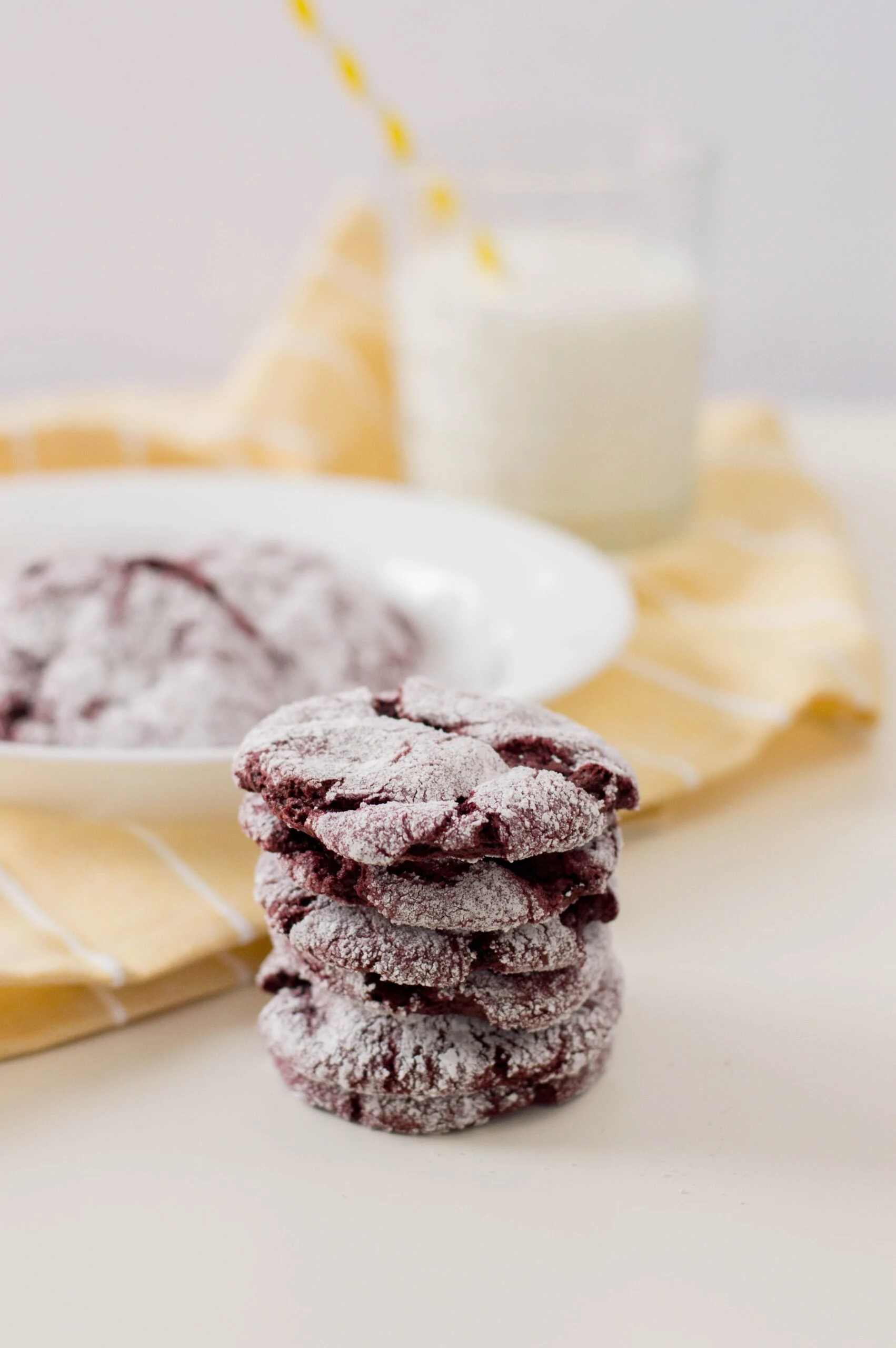 Red Velvet Cake Crinkle Cookies