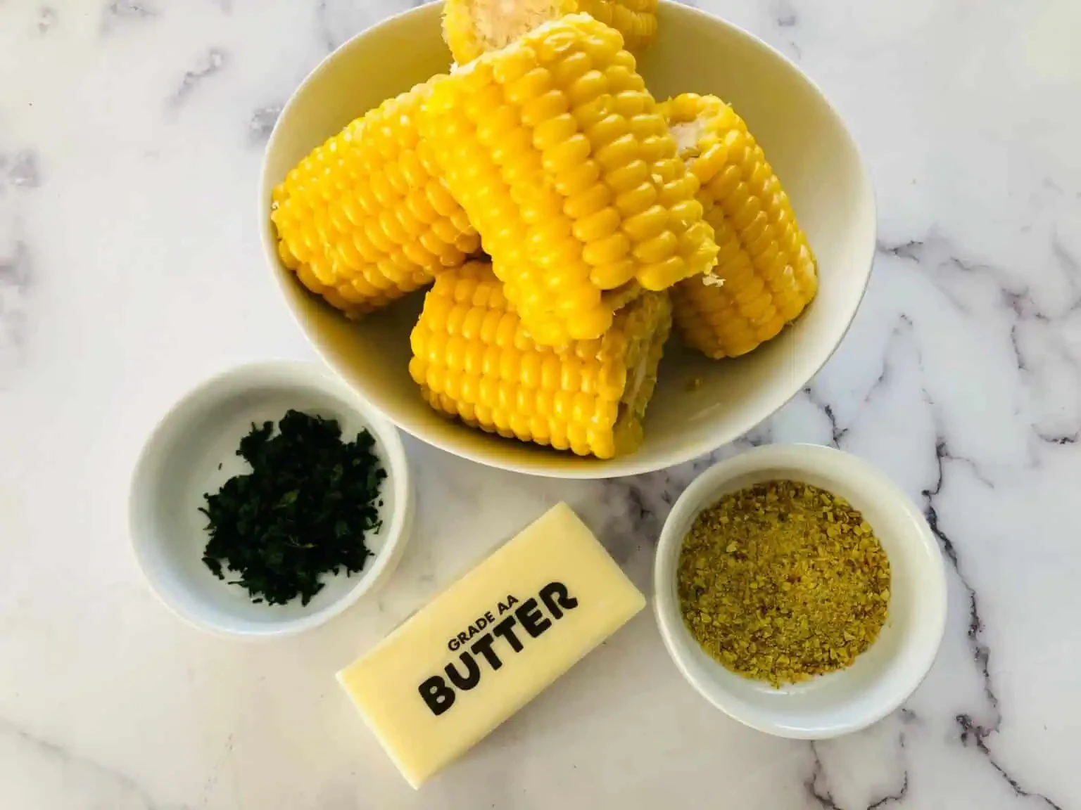 Air Fryer Corn on the Cob with Herb Butter