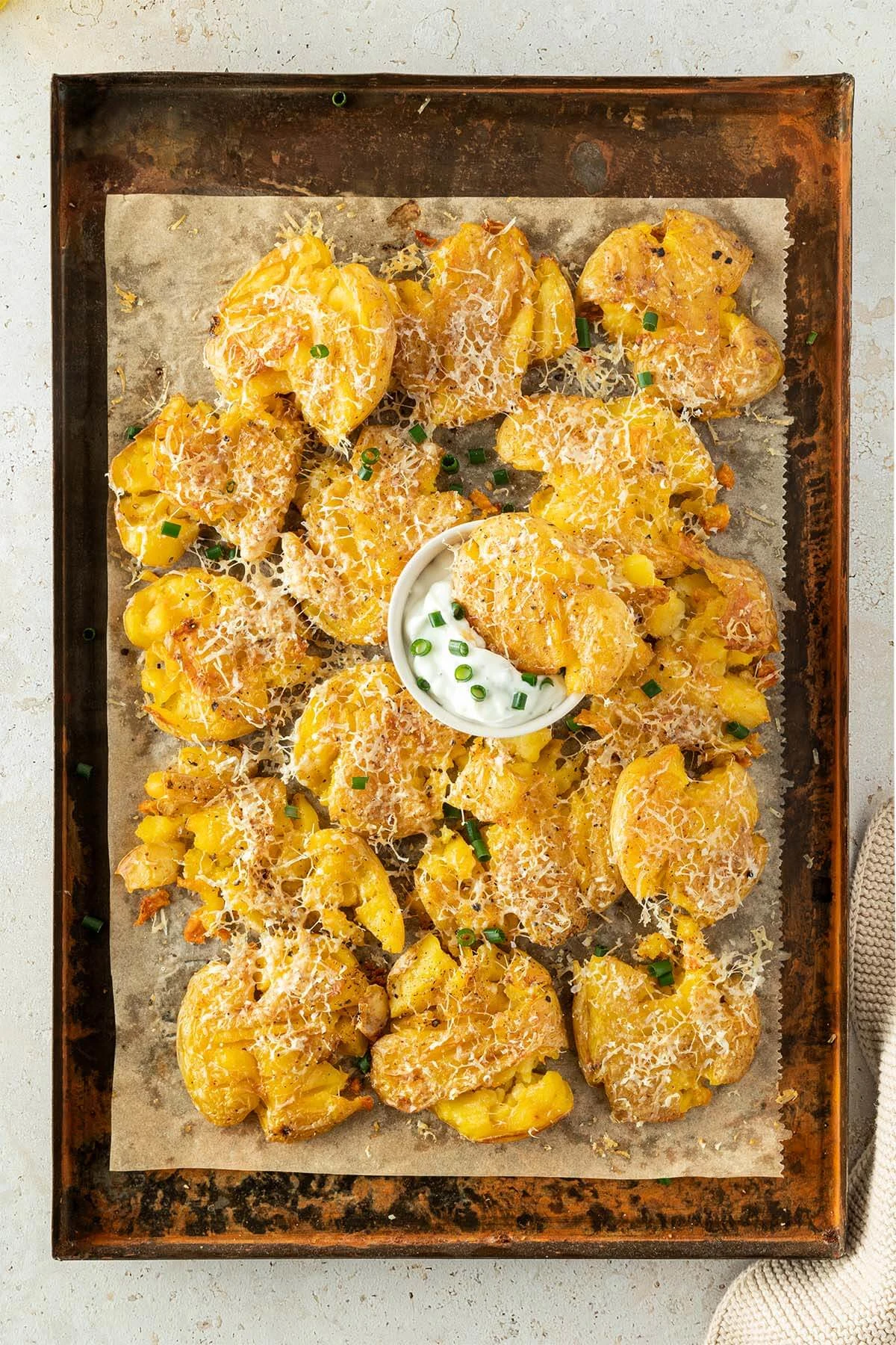 Oven-Baked Smashed Potatoes