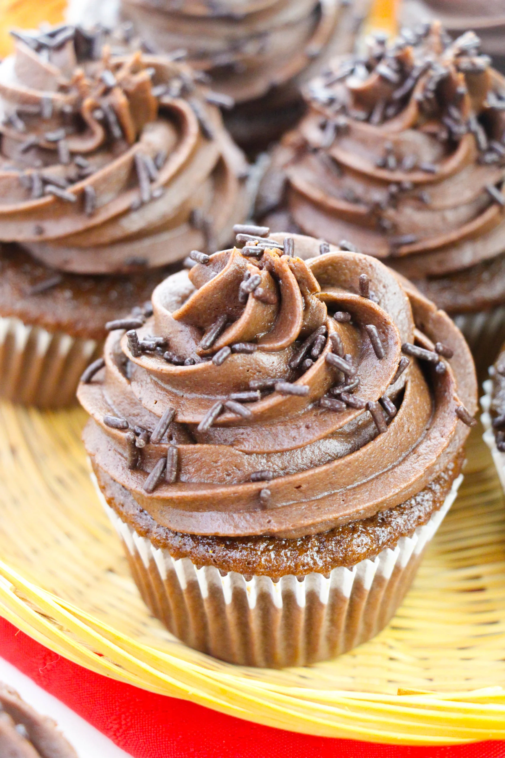 Chocolate Frosted Cupcakes