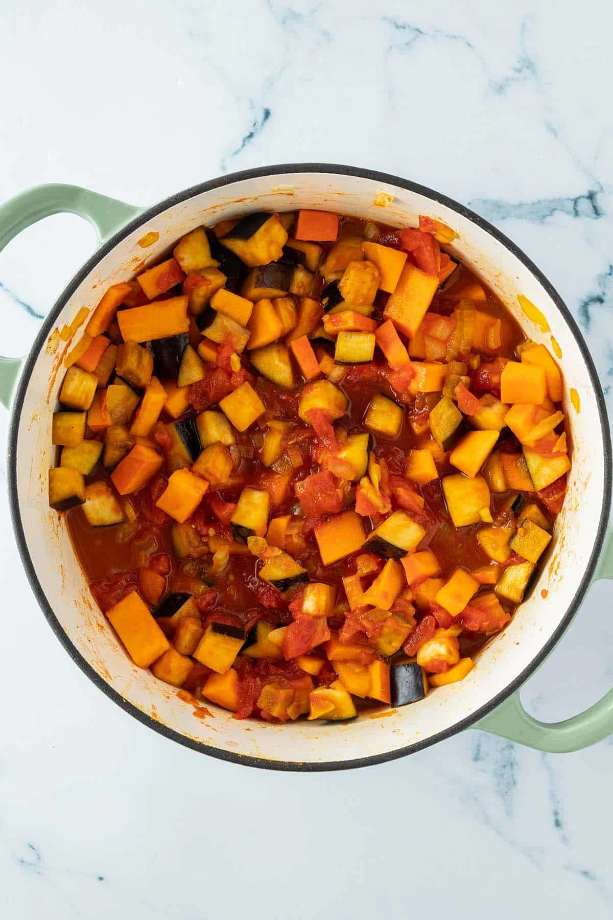 Pumpkin and Eggplant Curry