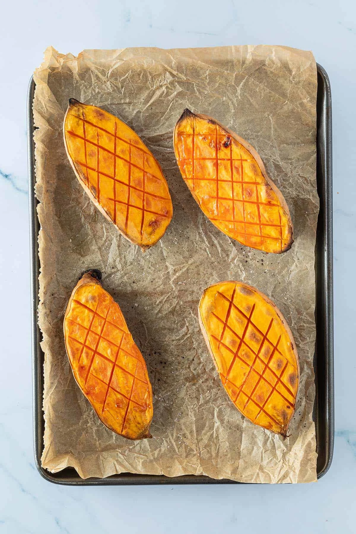 Loaded Sweet Potato with Ground Beef