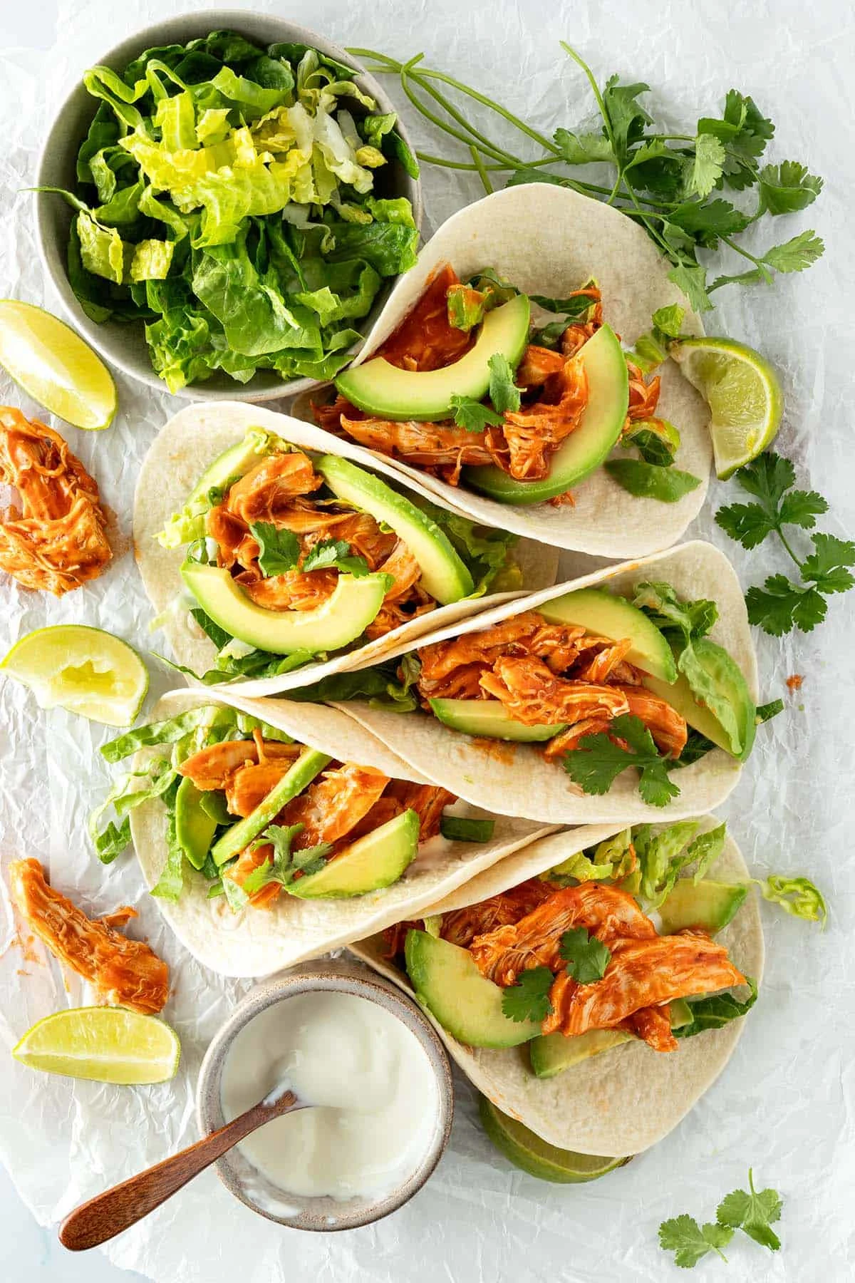 Mexican Pulled Chicken Tacos