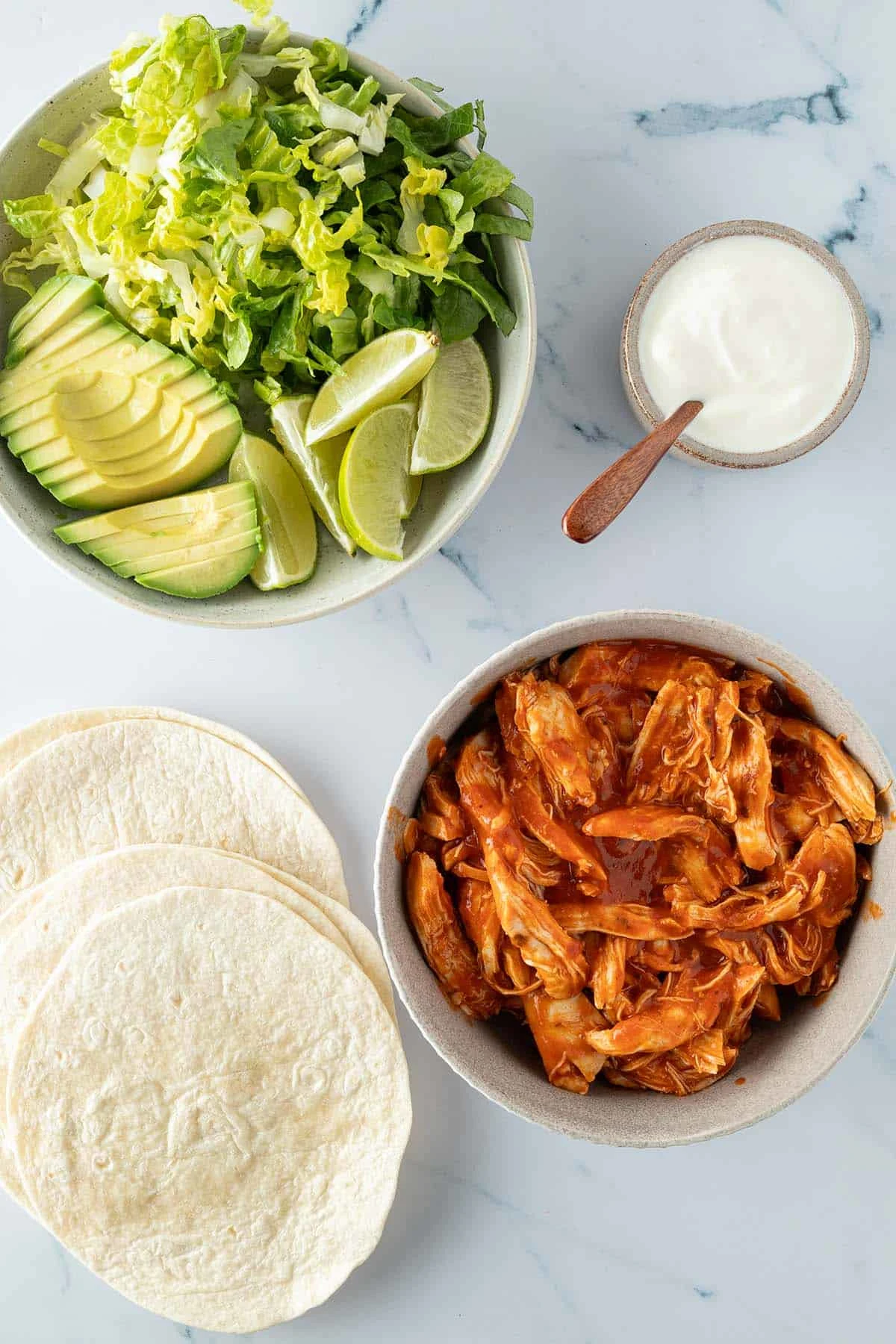 Mexican Pulled Chicken Tacos