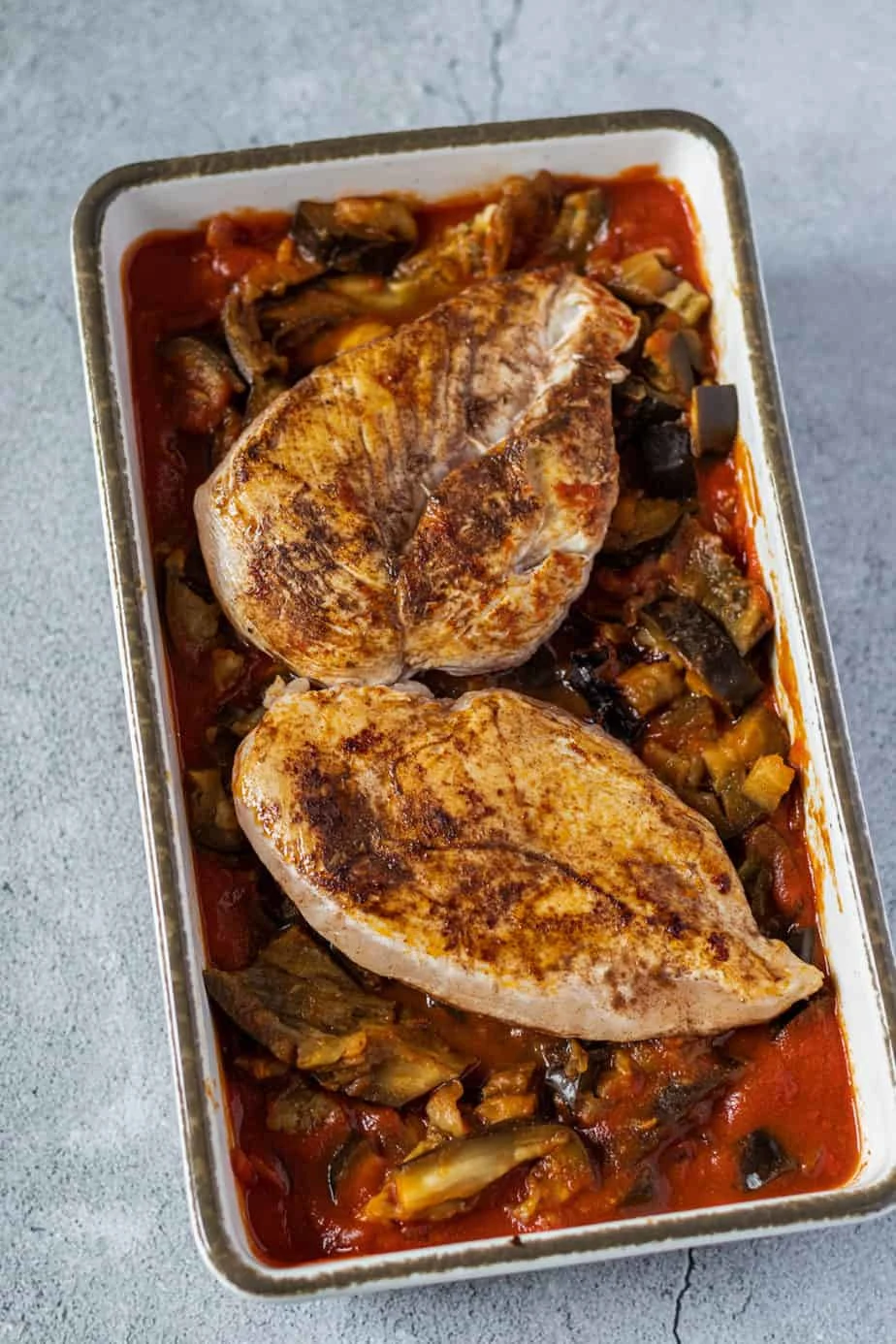 Oriental Chicken with Eggplants