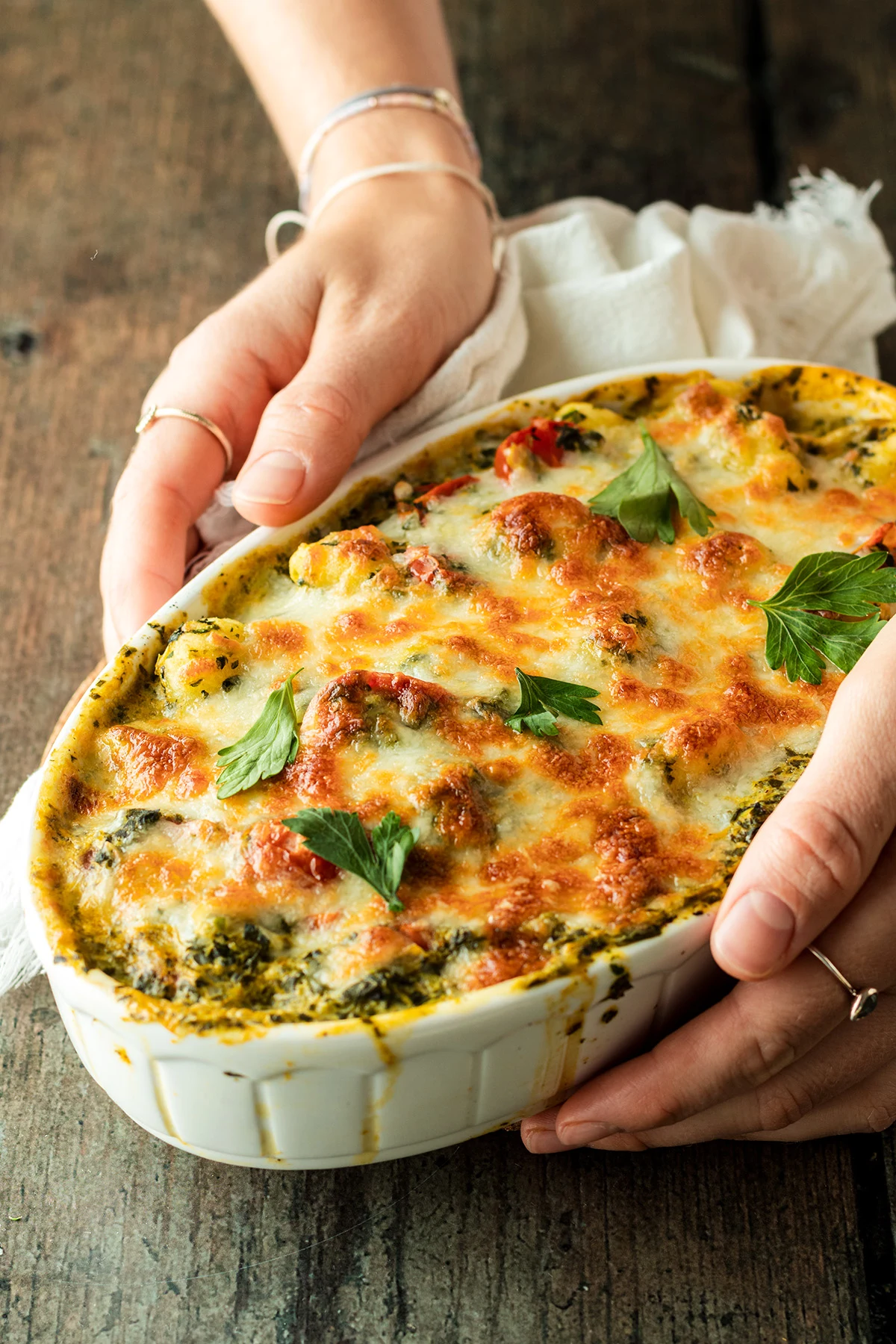Baked Spinach Gnocchi