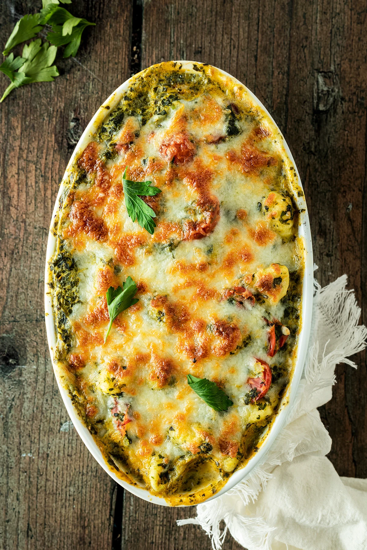 Baked Spinach Gnocchi