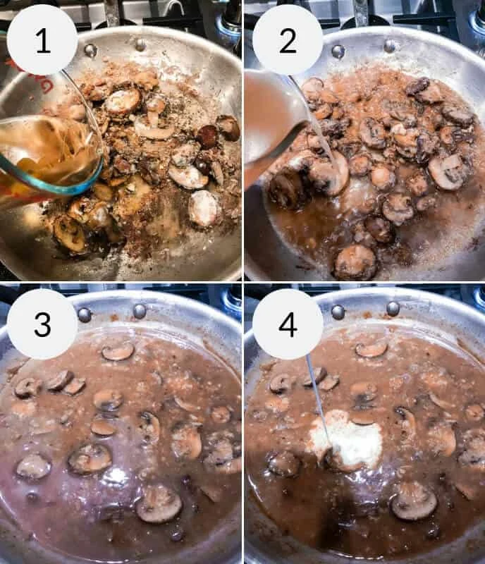 Filet Mignon in Sherry Mushroom Cream Sauce