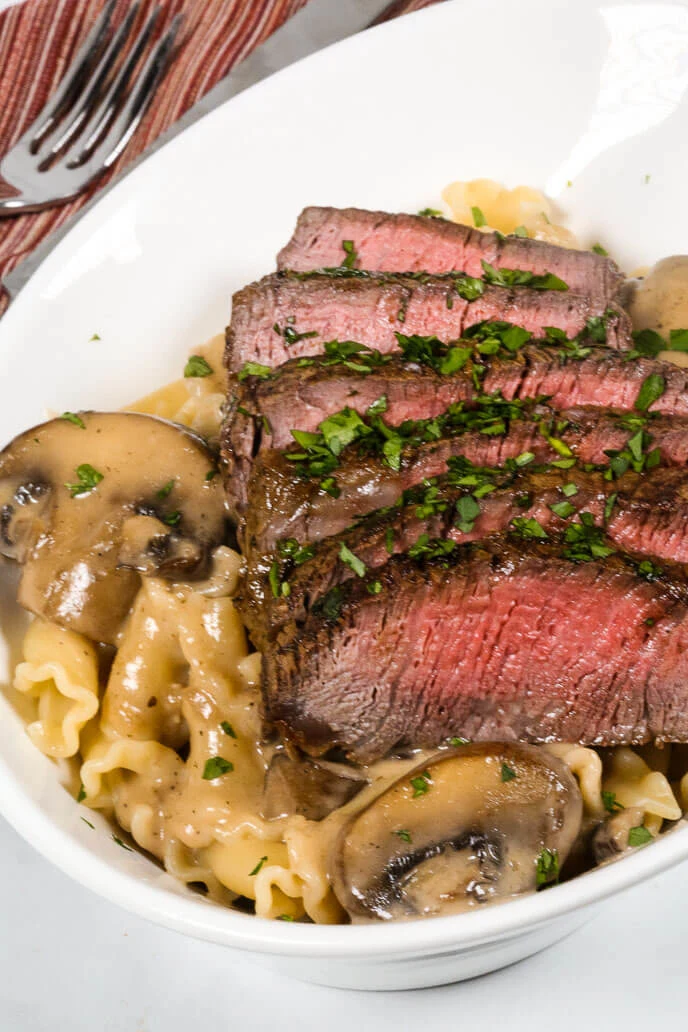 Filet Mignon in Sherry Mushroom Cream Sauce