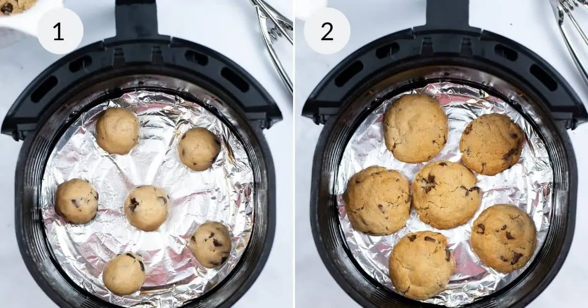 Air Fryer Bakery-Style Chocolate Chip Cookies