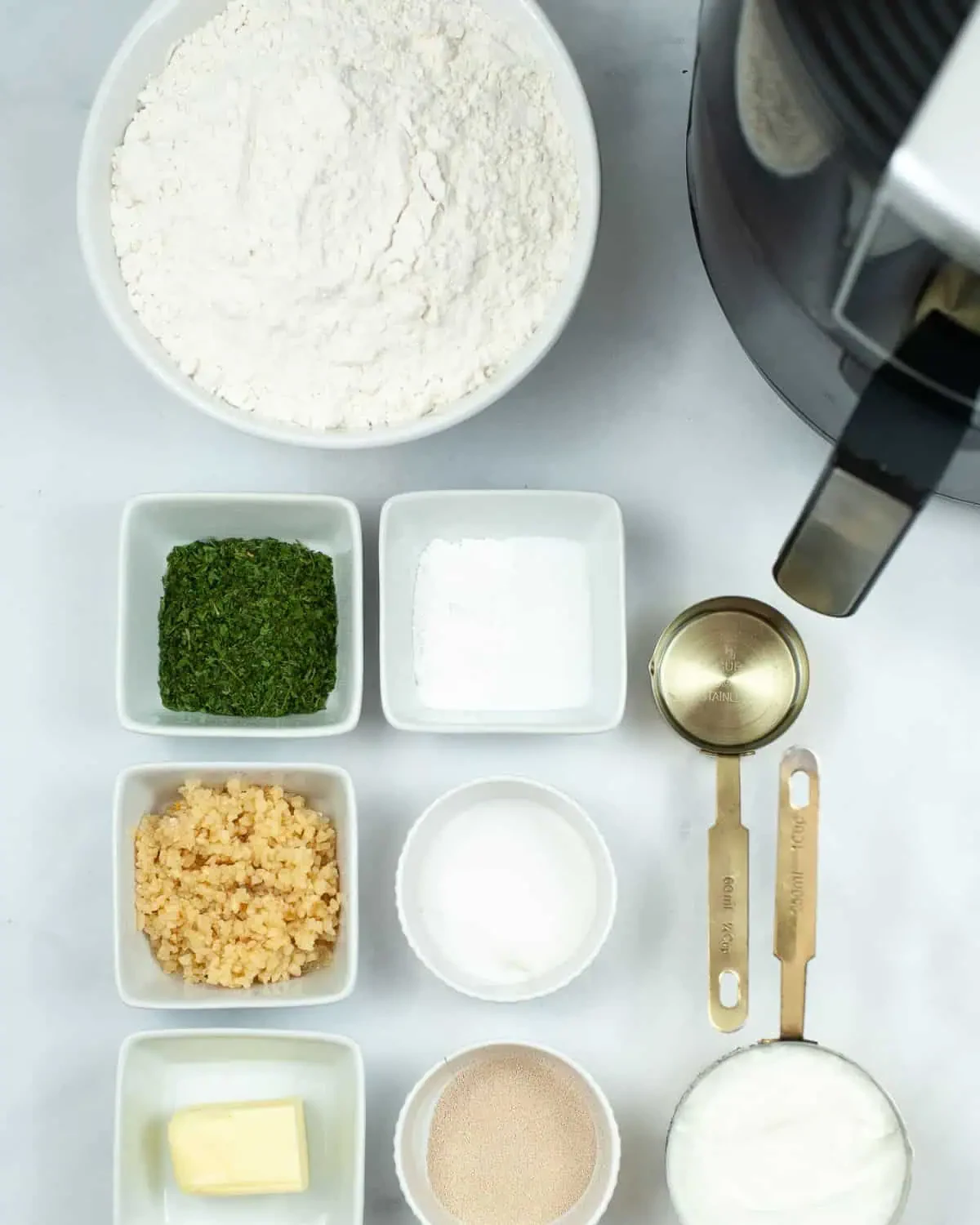 Air Fryer Garlic Naan Bread