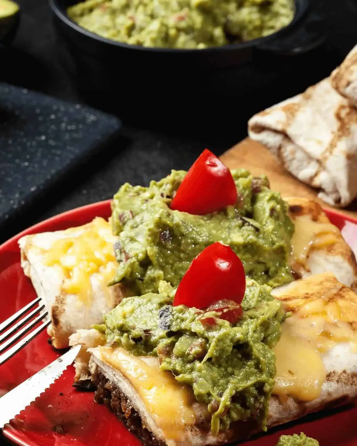 Baked Beef Chimichangas