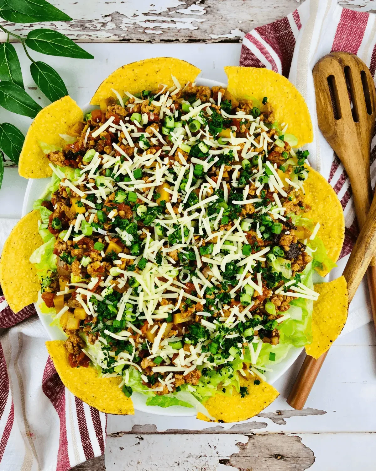 Chicken Picadillo Taco Salad
