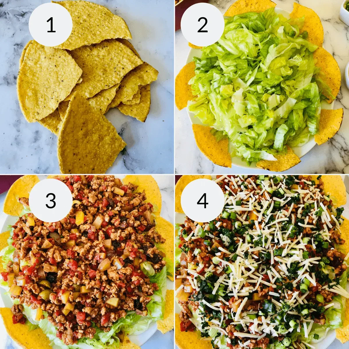 Chicken Picadillo Taco Salad