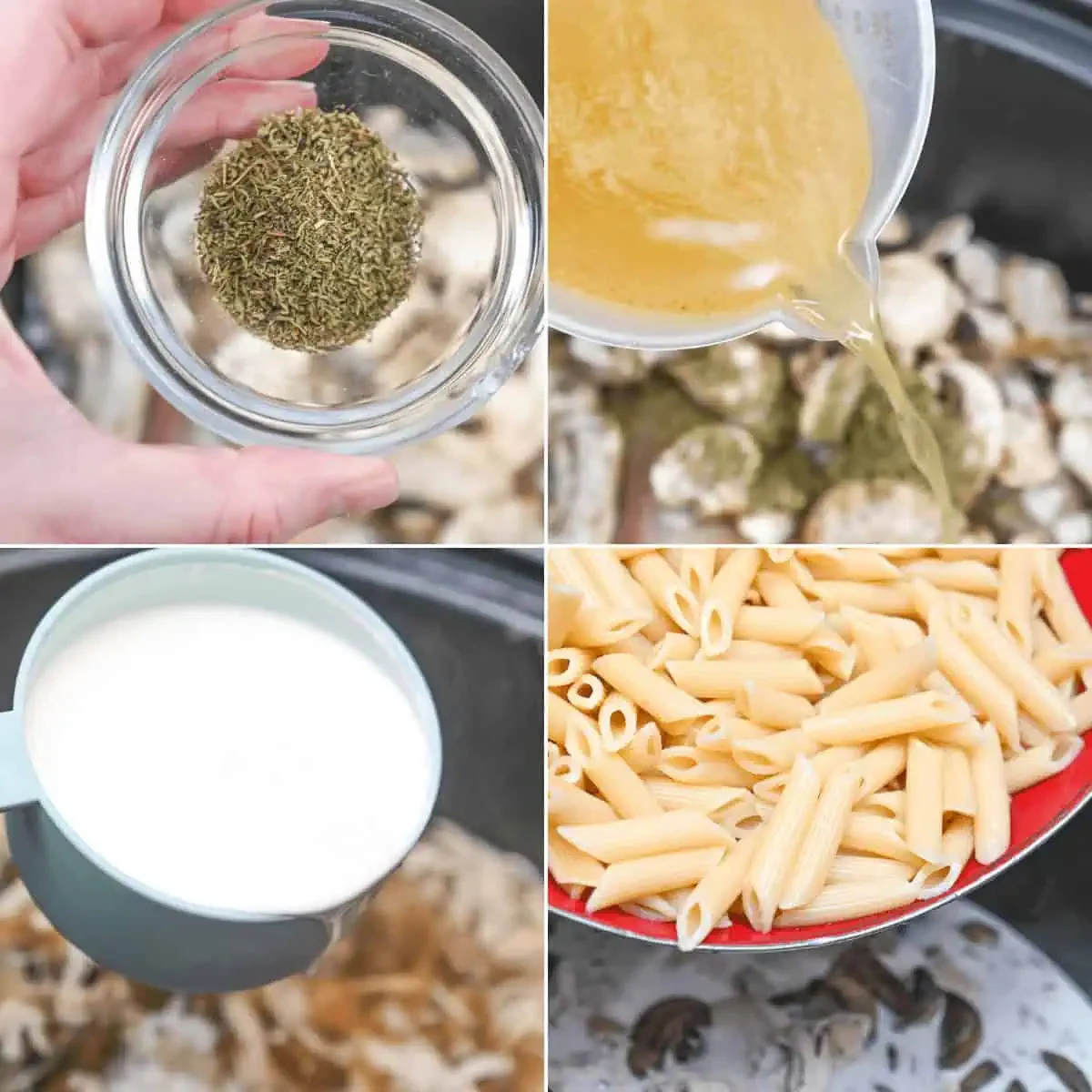 Creamy Slow Cooker Chicken Pasta