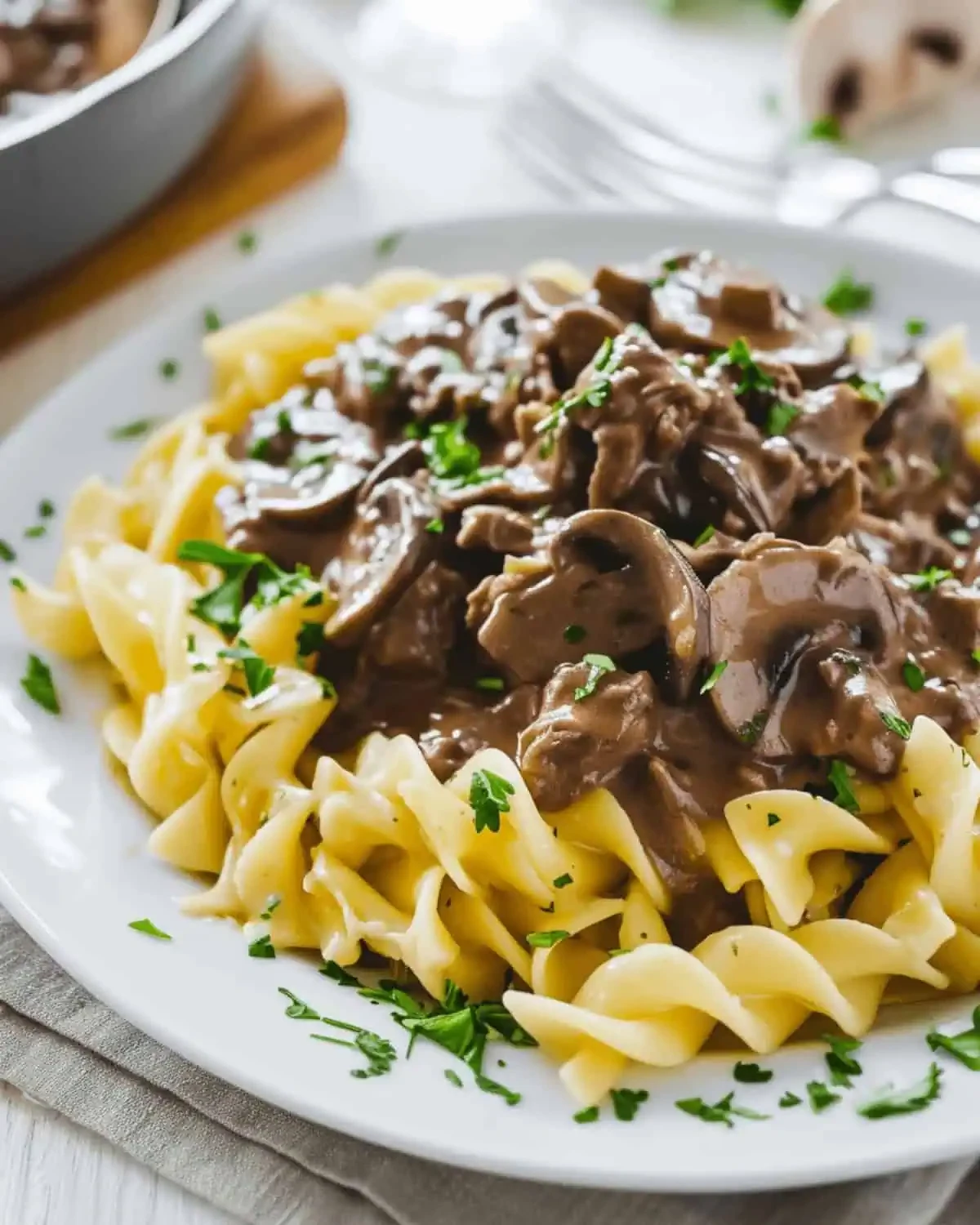Venison Stroganoff