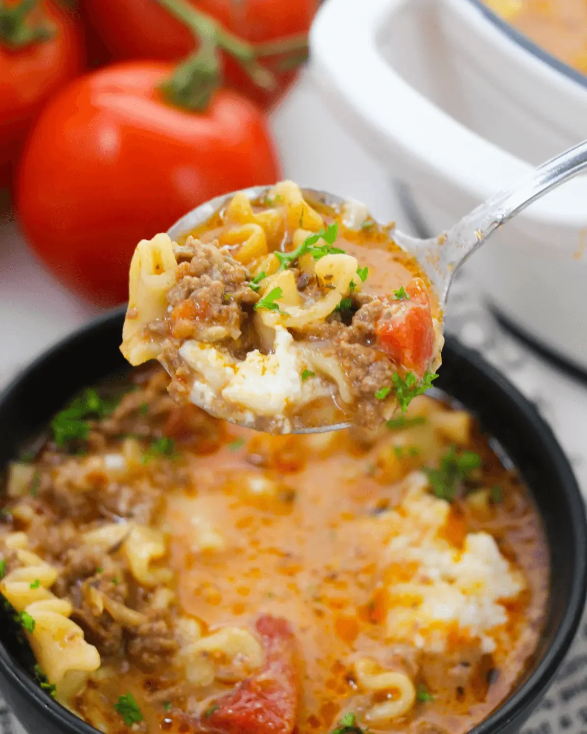 One Pot Lasagna Soup