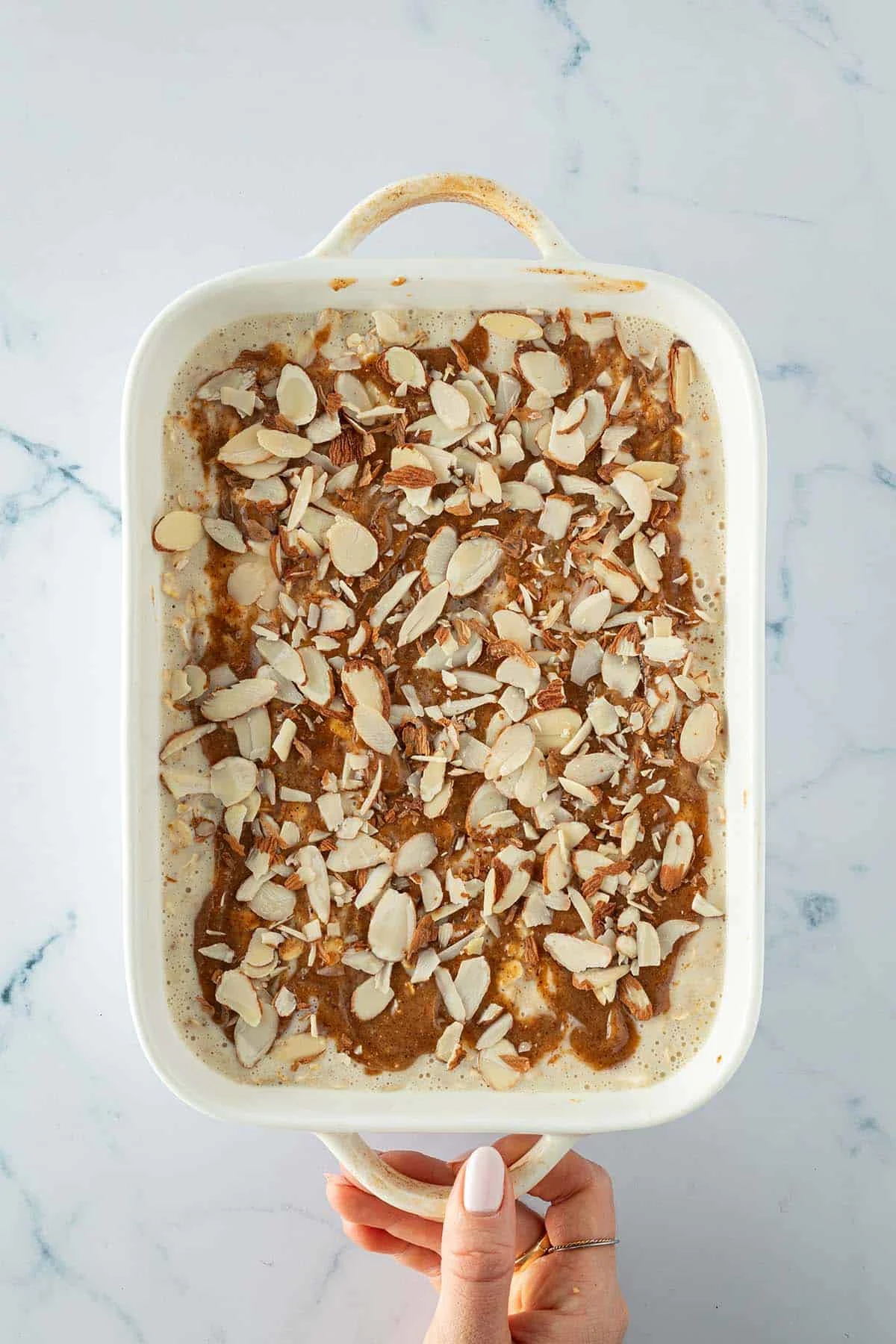 Almond Croissant Baked Oats