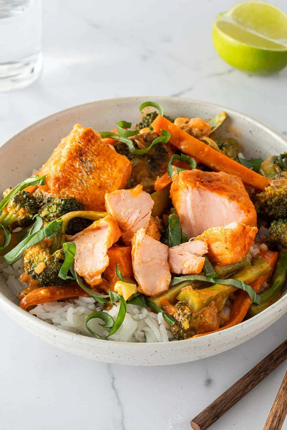 Thai Salmon Curry with Coconut Milk