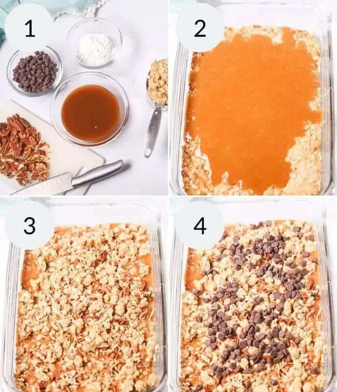Caramel Chocolate Oatmeal Bars