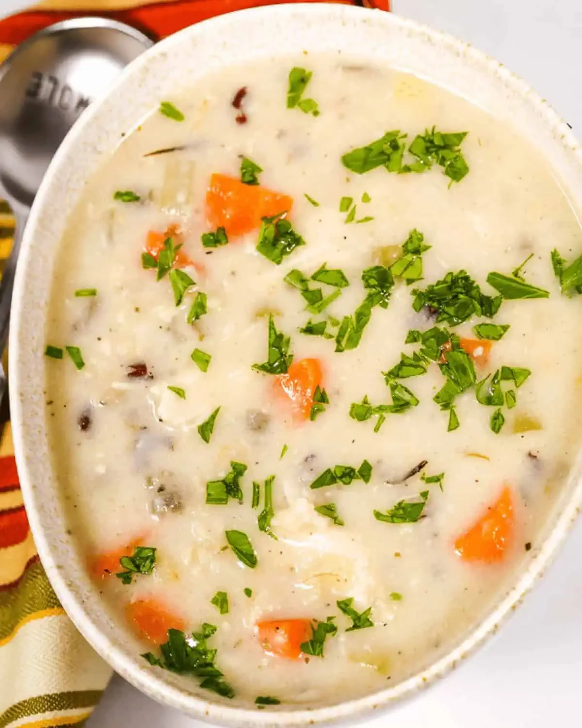 Slow Cooker Creamy Chicken Wild Rice Soup