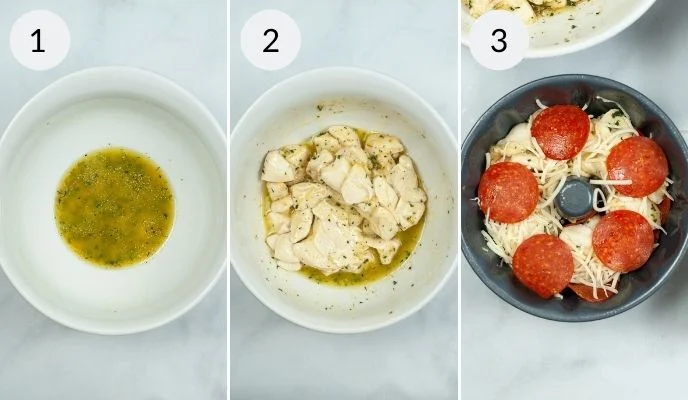 Air Fryer Pull Apart Pizza Bread