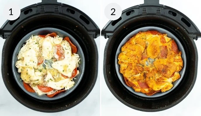 Air Fryer Pull Apart Pizza Bread