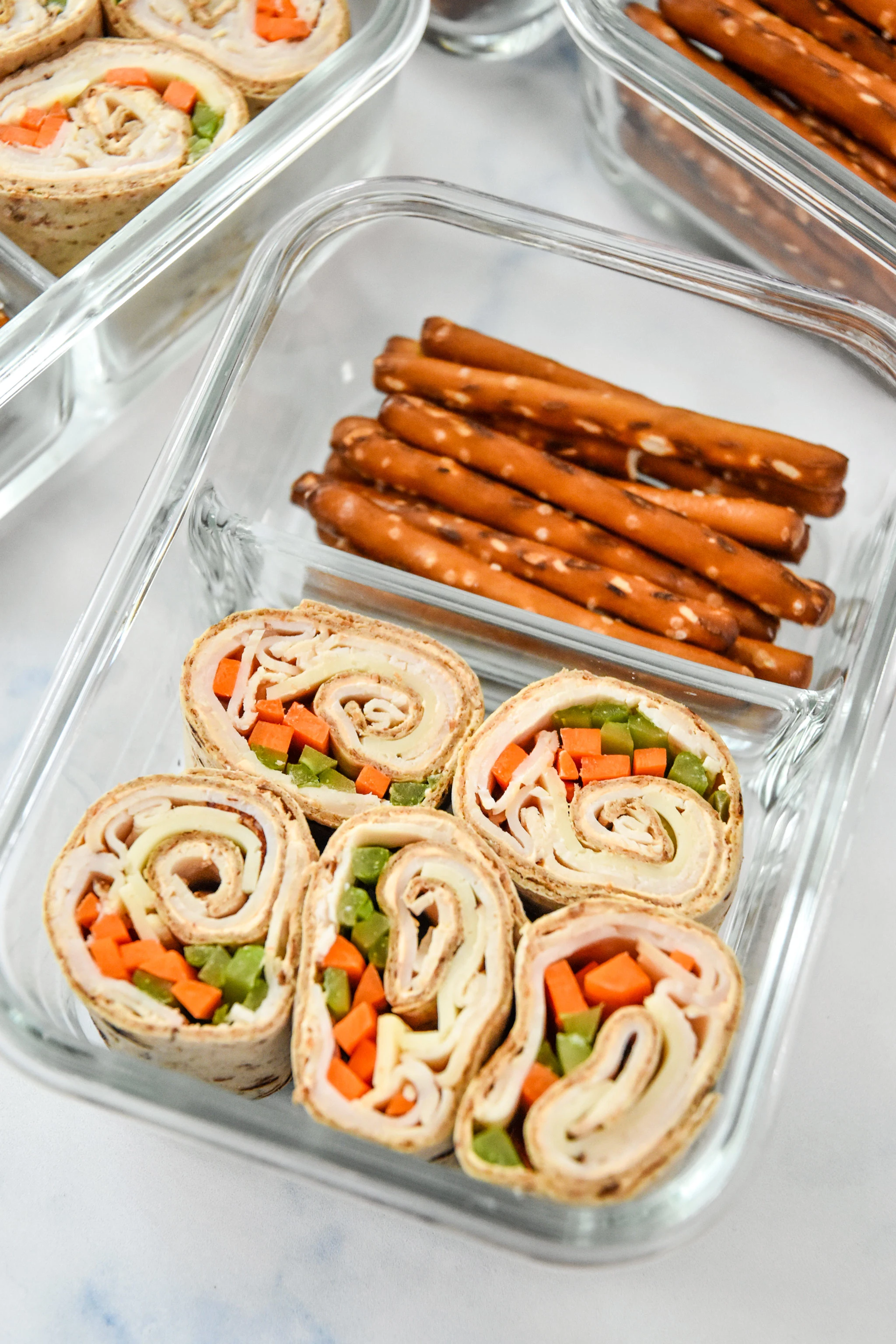 Buffalo Chicken Pinwheels Meal Prep