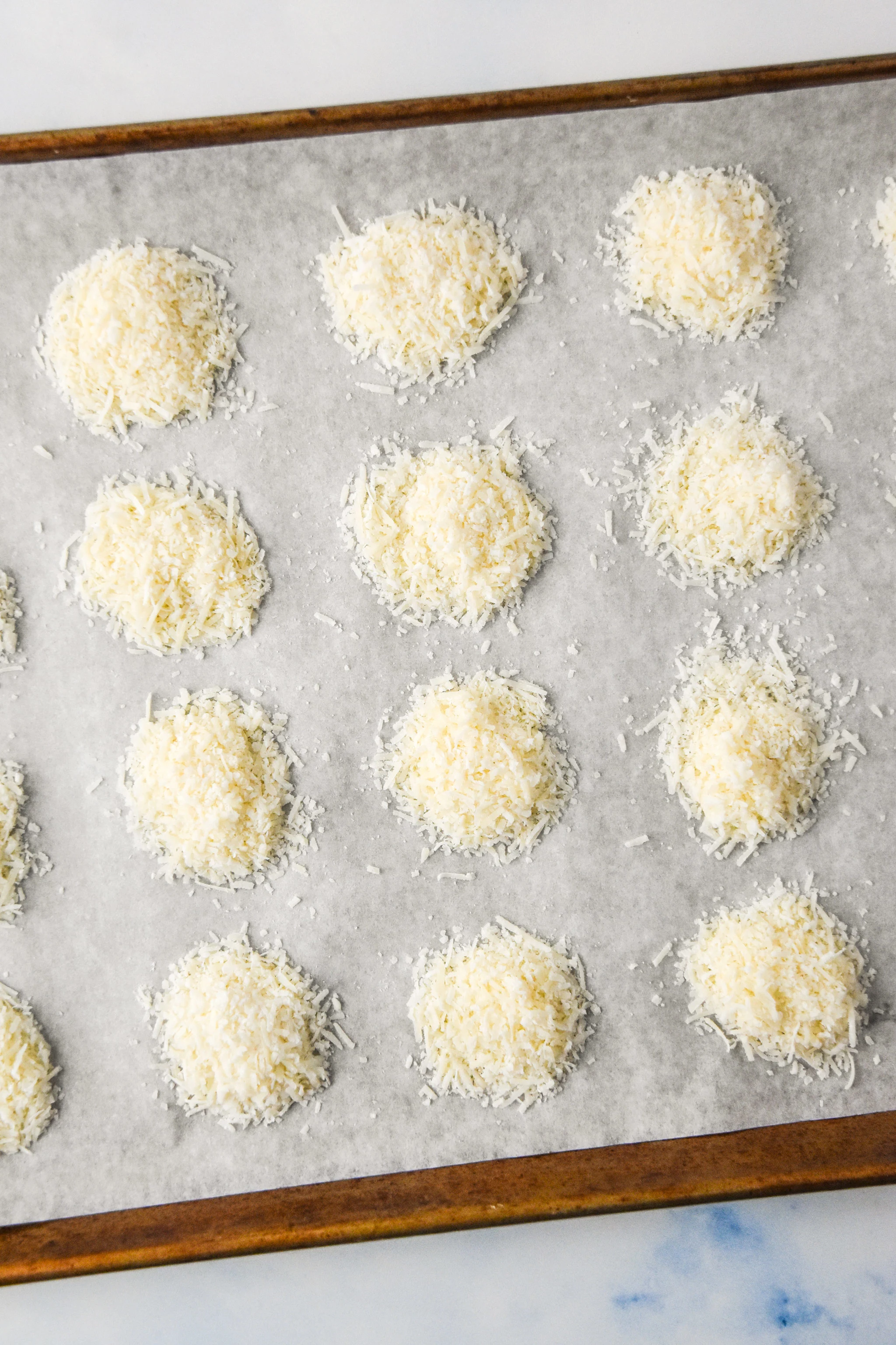 Baked Parmesan Crisps