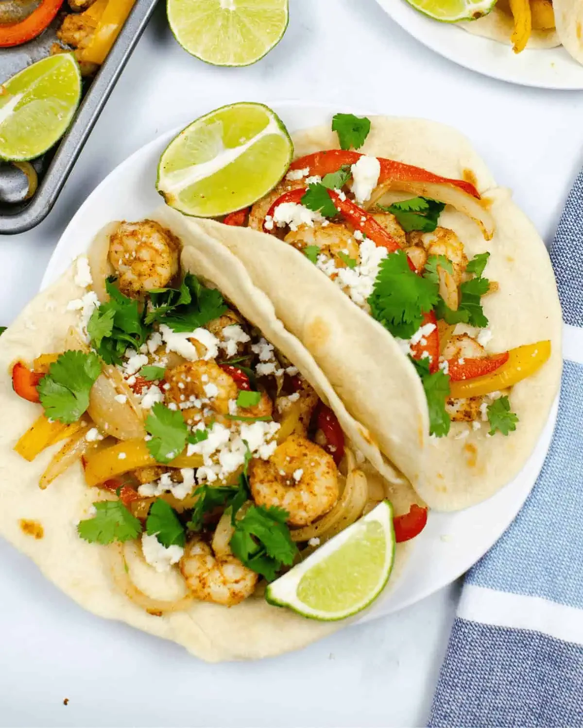Shrimp Baking Sheet Fajitas