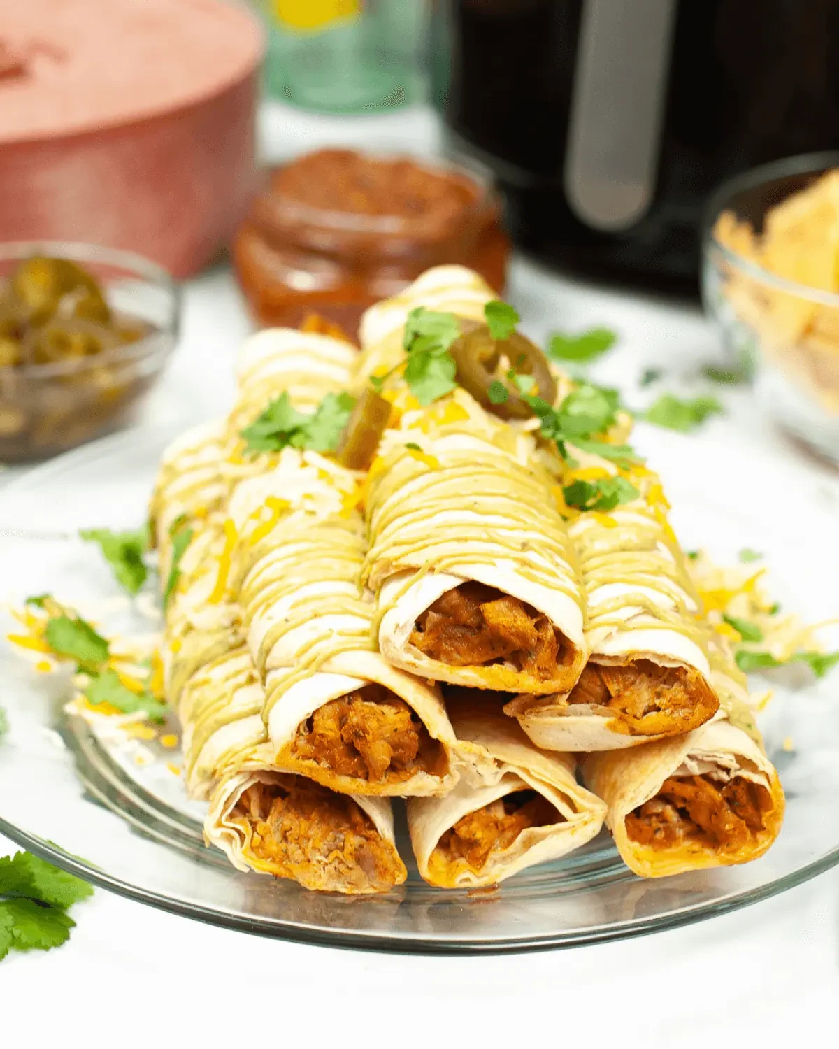 Chicken Air Fryer Taquitos