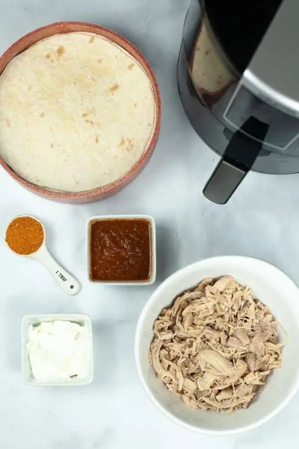 Chicken Air Fryer Taquitos