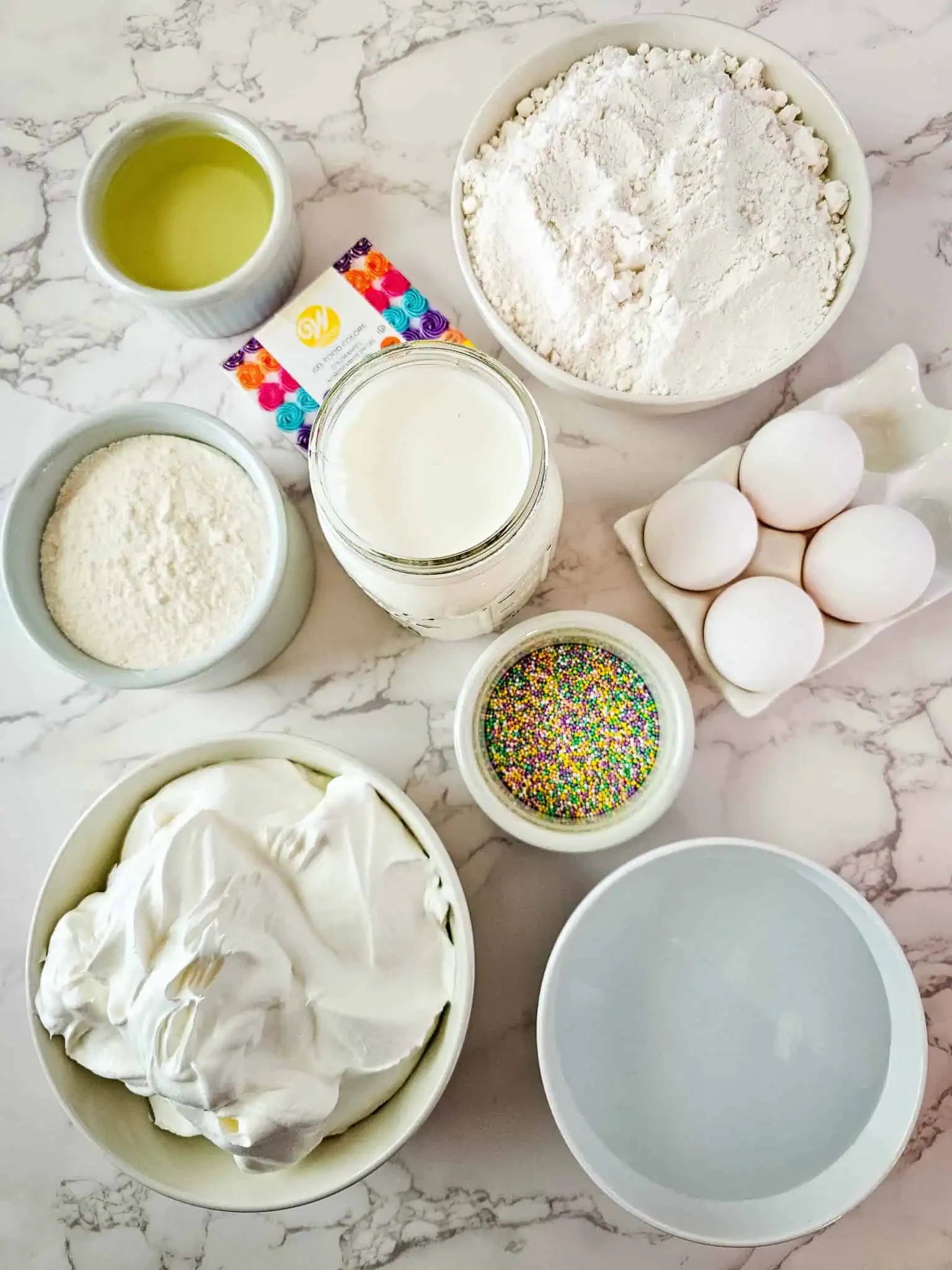Rainbow Pudding Poke Cake