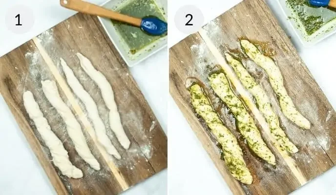 Air Fryer Garlic Breadsticks